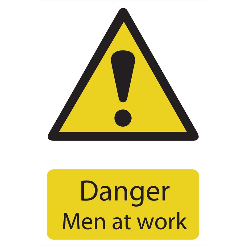 Draper 'Danger Men At Work' Hazard Sign DRA-72441