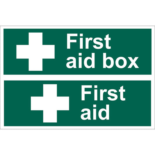 Draper First Aid Box' Safety Sign DRA-72542