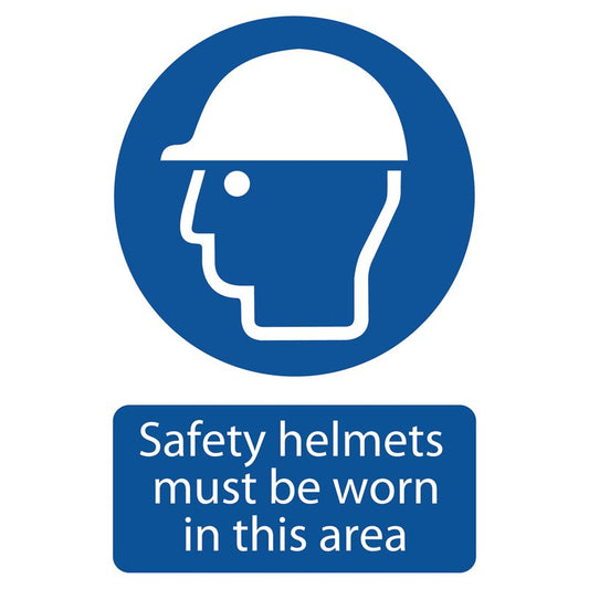Draper 'Safety Helmet Must Be Worn' Mandatory Sign DRA-72869