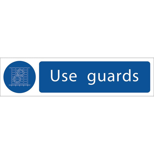Draper 'Use Guards' Mandatory Sign DRA-73102