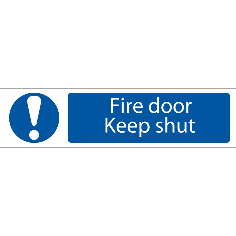Draper 'Fire Door Keep Shut' Mandatory Warning Sign DRA-73104