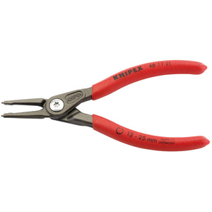 Knipex 48 11 J1 140mm Internal Straight Tip Circlip Pliers, 12 - 25mm Capacity DRA-75078