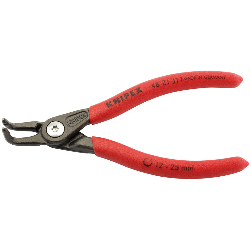 Knipex 48 21 J11 90&deg; Internal Straight Tip Circlip Pliers, 12 - 25mm Capacity, 130mm DRA-75083