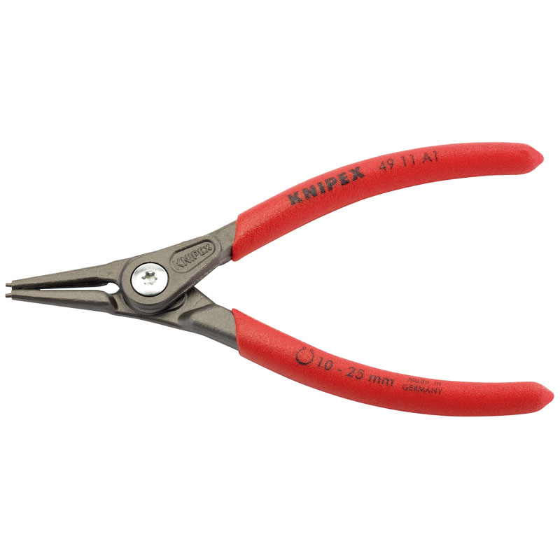 Knipex 49 11 A1 140mm External Straight Tip Circlip Pliers, 10 - 25mm Capacity DRA-75089