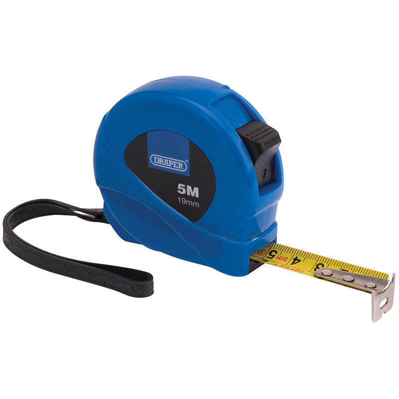 Draper Measuring Tape, 5m/16ft x 19mm, Blue DRA-75881