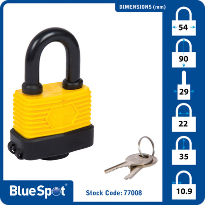 BlueSpot 50mm Weather Resistant Padlock 77008