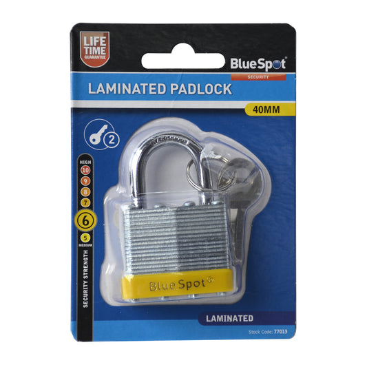 BlueSpot 40mm Laminated Padlock 77013
