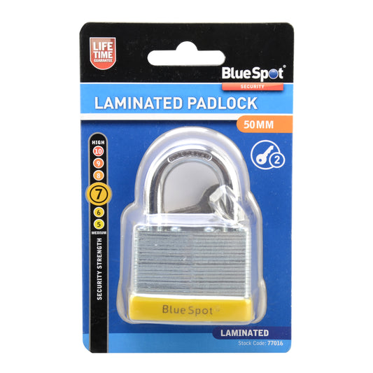 BlueSpot 50mm Laminated Padlock 77016