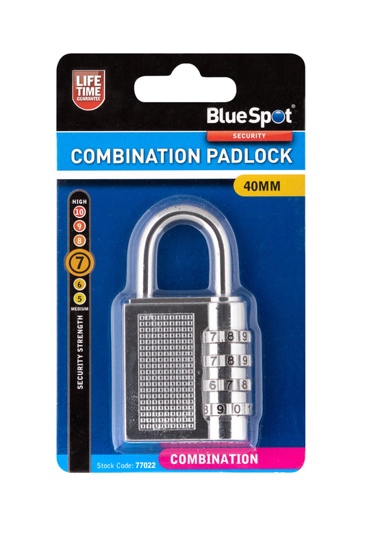 BlueSpot 40mm Combination Padlock 77022