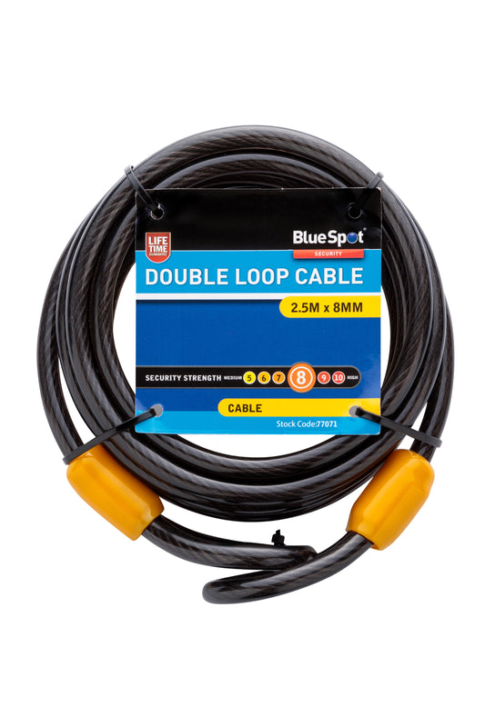 BlueSpot 2.5m x 8mm Double Loop Cable 77071