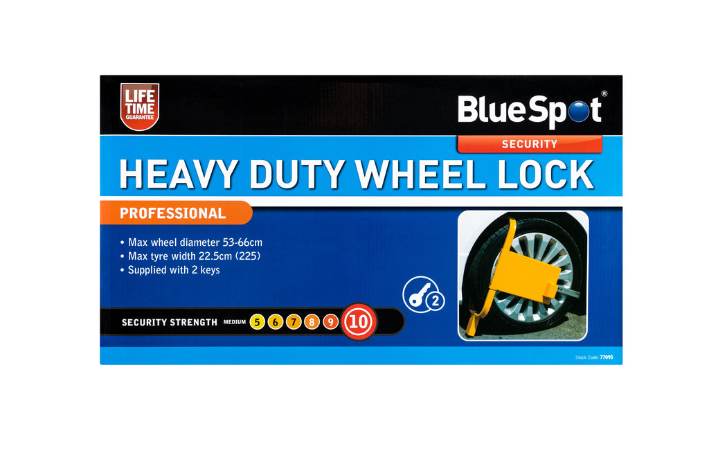 BlueSpot Heavy Duty Wheel Lock 77095