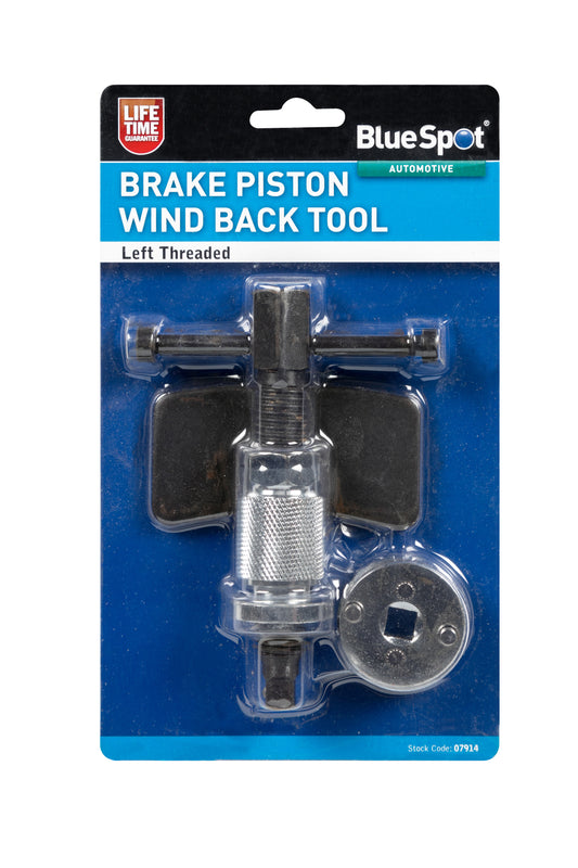 BlueSpot Left Threaded Brake Piston Wind Back Tool 07914