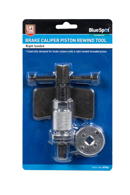 BlueSpot Right Threaded Brake Piston Wind Back Tool 07916