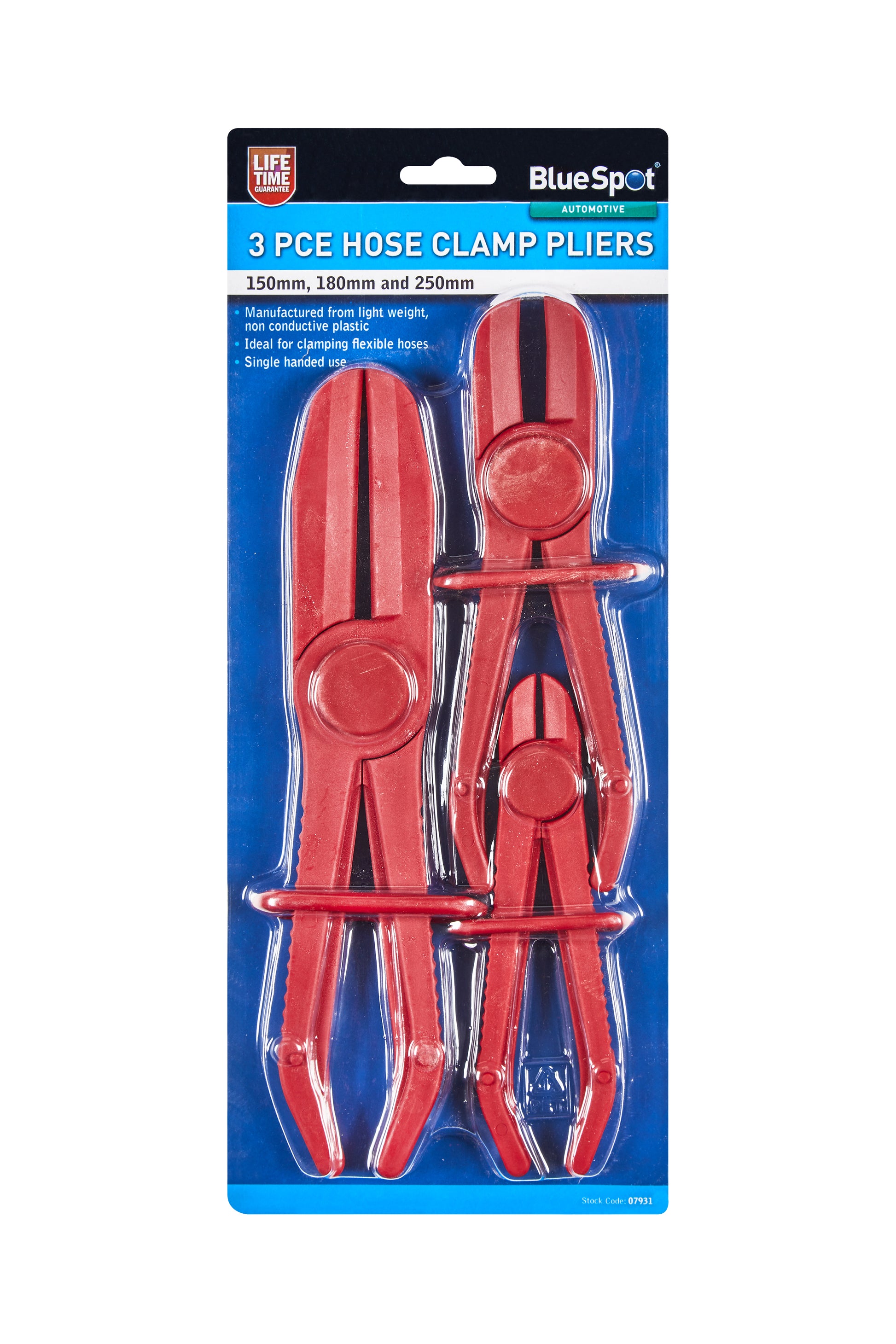 BlueSpot 3 PCE Flexible Hose Clamp Pliers 07931