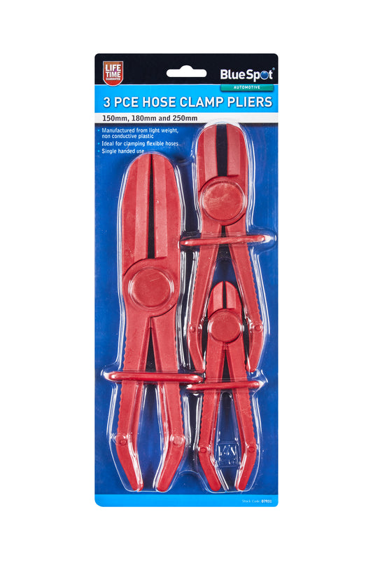 BlueSpot 3 PCE Flexible Hose Clamp Pliers 07931