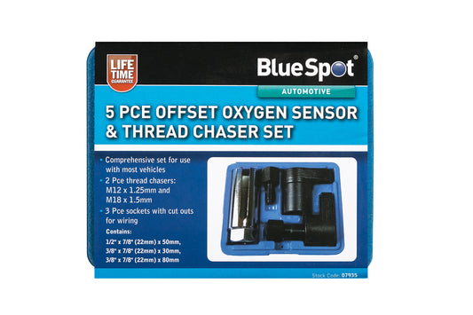 BlueSpot 5 PCE Oxygen Sensor & Thread Chaser Set 07935