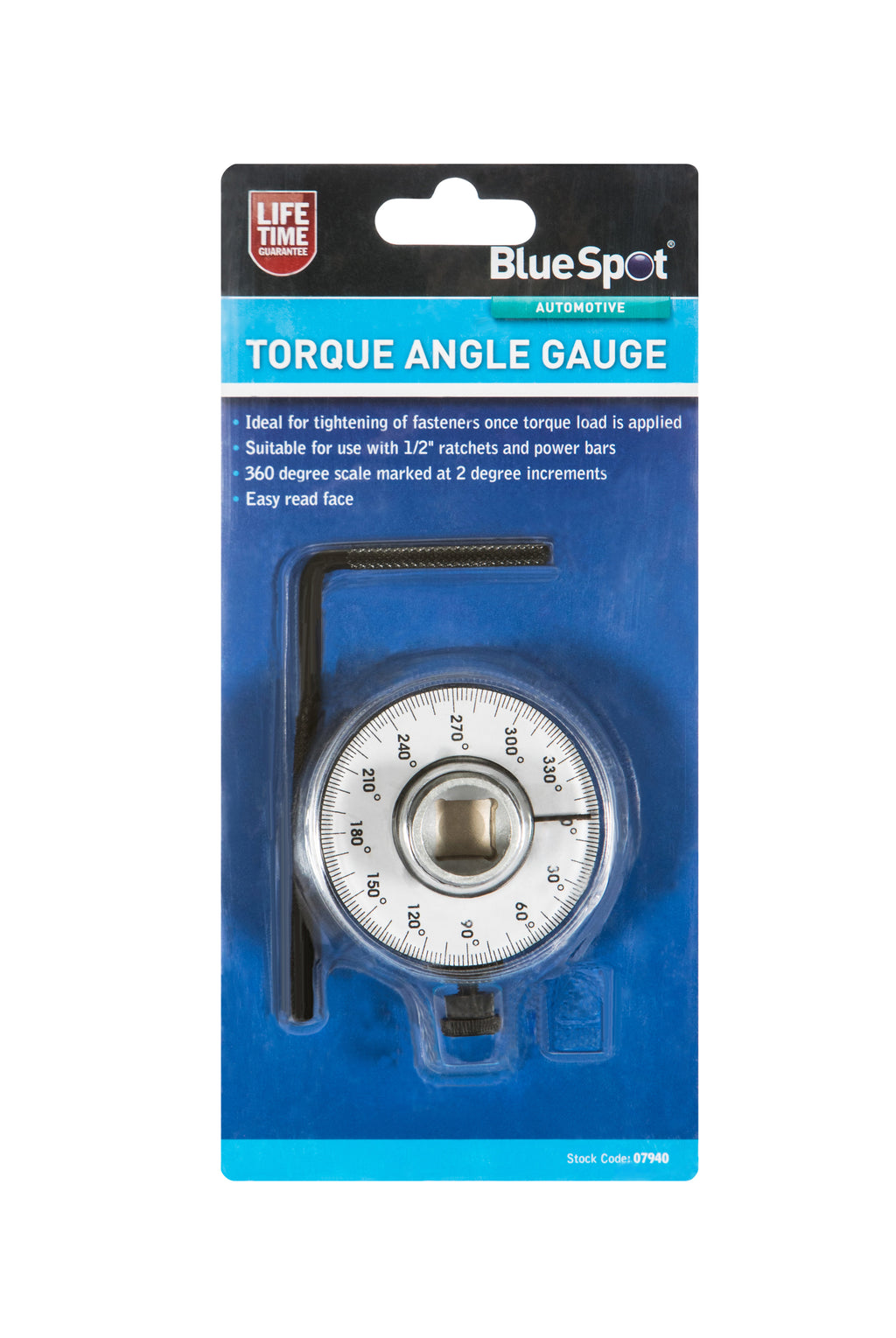 BlueSpot Torque Angle Gauge 07940