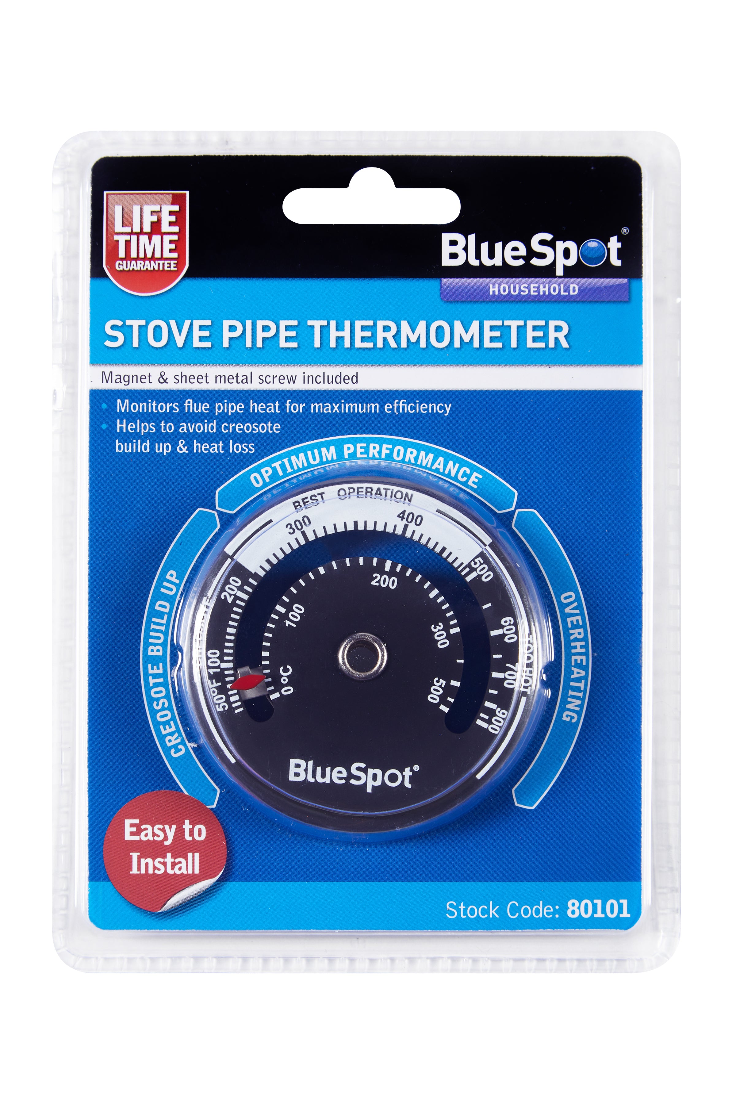 BlueSpot Stove Pipe Thermometer 80101