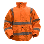 Sealey Hi-Vis Orange Jacket with Quilted Lining & Elasticated Waist - Large 802LO