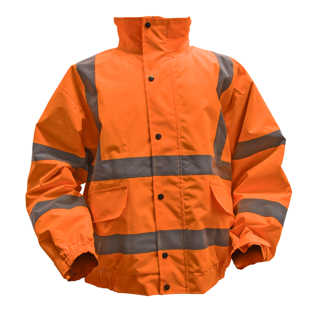 Sealey Hi-Vis Orange Jacket with Quilted Lining & Elasticated Waist - X-Large 802XLO