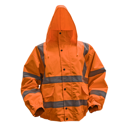 Sealey Hi-Vis Orange Jacket with Quilted Lining & Elasticated Waist - X-Large 802XLO