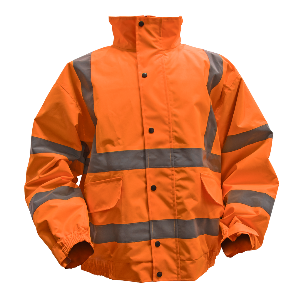 Sealey Hi-Vis Orange Jacket with Quilted Lining & Elasticated Waist - XX-Large 802XXLO