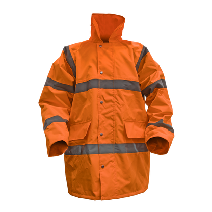 Sealey Hi-Vis Orange Motorway Jacket with Quilted Lining - Large 806LO