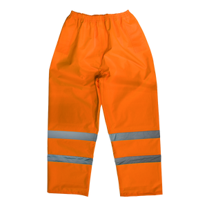 Sealey Hi-Vis Orange Waterproof Trousers - Large 807LO