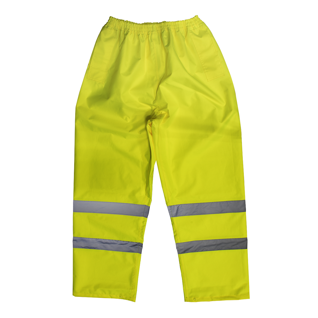 Sealey Hi-Vis Yellow Waterproof Trousers - Large 807L