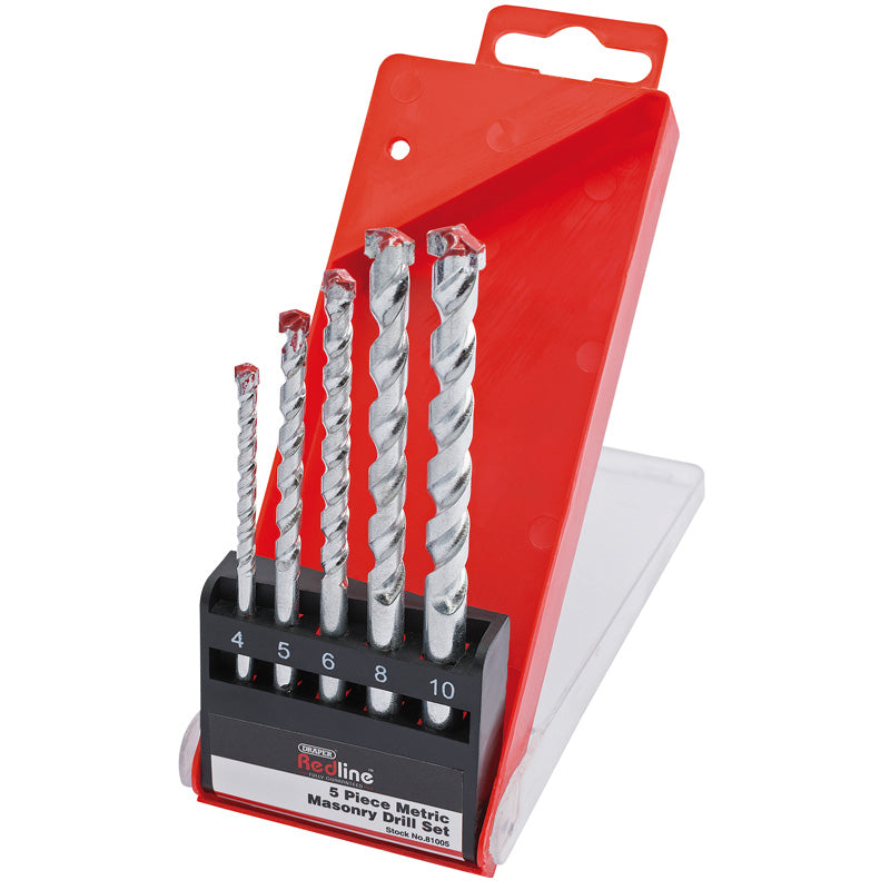 Draper Redline Metric Masonry Drill Set (5 Piece) DRA-81005