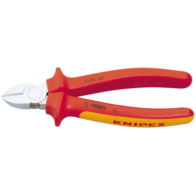 Knipex 70 06 160 SBE Fully Insulated Diagonal Side Cutter, 160mm DRA-81262