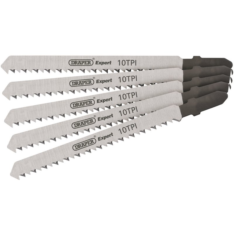 Draper DT101B Jigsaw Blade Set, 100mm (5 Piece) DRA-81716