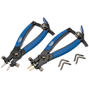 Draper Soft Grip Ratcheting Internal and External Circlip Pliers (2 Piece) DRA-81914