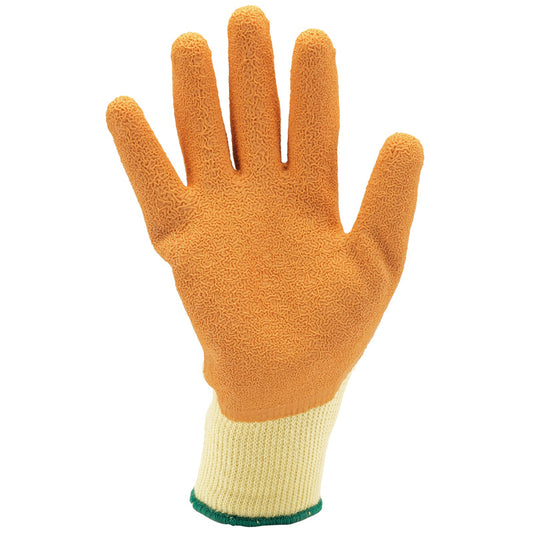 Draper Heavy Duty Latex Coated Work Gloves, Large, Orange DRA-82721
