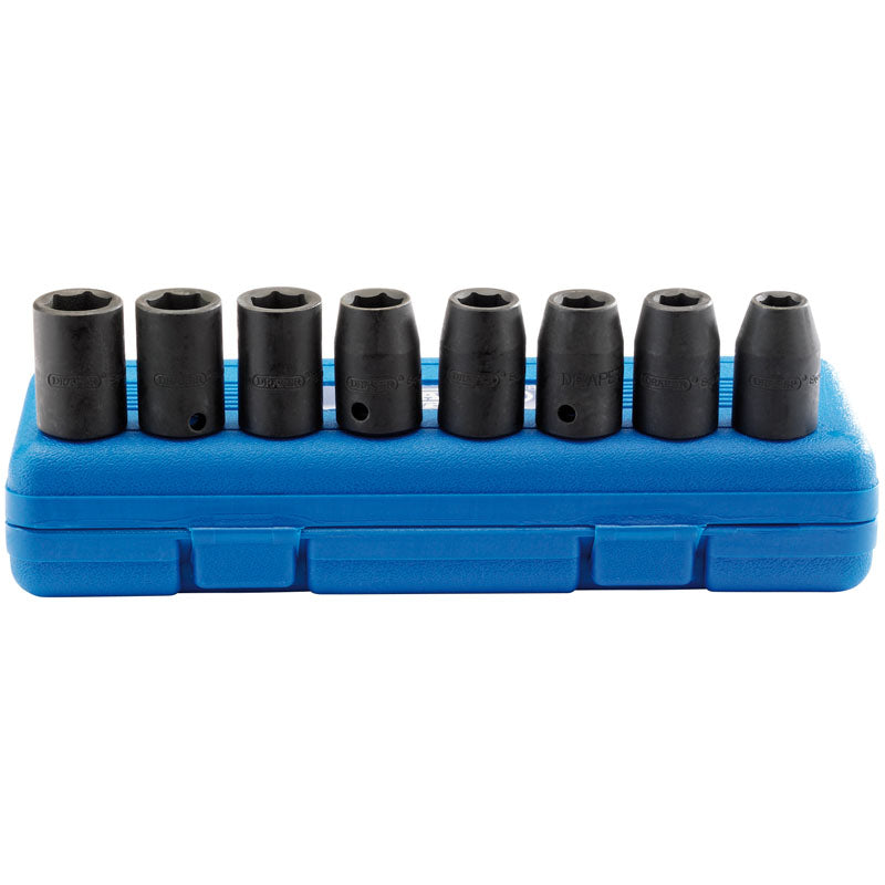 Draper Metric Impact Socket Set, 3/8" Sq. Dr. (8 Piece) DRA-83089