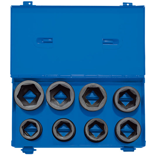Draper Metric Impact Socket Set in Metal Case, 3/4" Sq. Dr. (8 Piece) DRA-83272