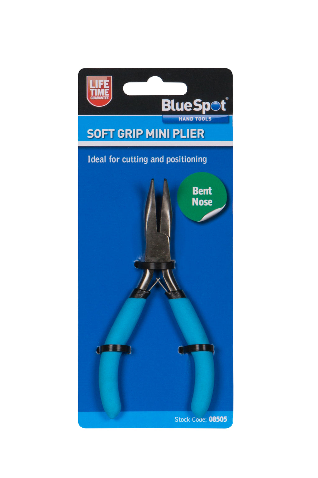 BlueSpot Soft Grip Mini Bent Nose Plier 08505