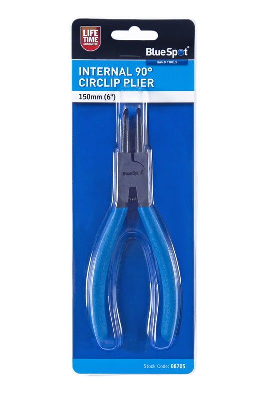 BlueSpot 150mm (6") Internal Circlip Plier 90⁰ Tip 08705