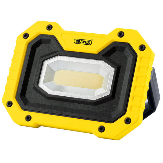 Draper COB LED Worklight, 5W, 500 Lumens, Yellow, 4 x AA Batteries Supplied DRA-88008