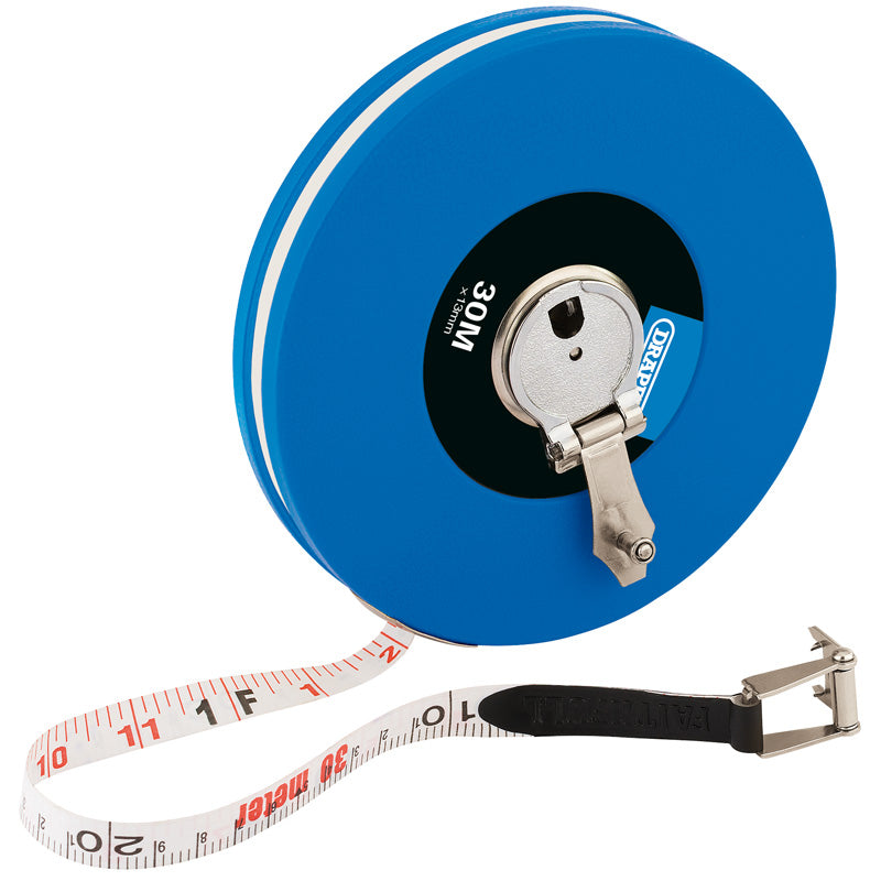 Draper Fibreglass Measuring Tape, 30m/100ft x 13mm DRA-88216