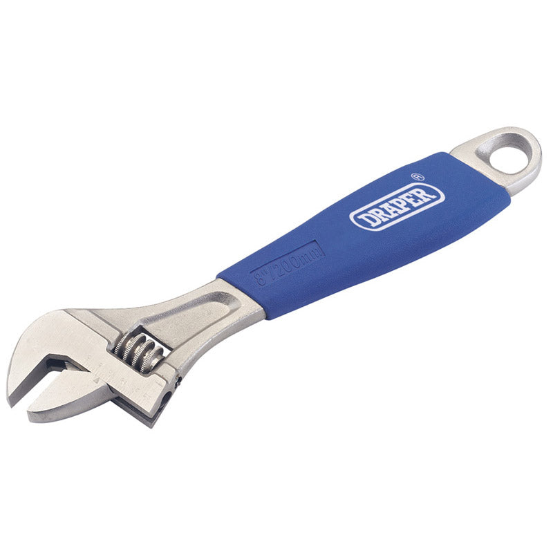 Draper Soft Grip Adjustable Wrench, 200mm DRA-88602