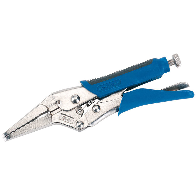 Draper Soft Grip Long Nose Self Grip Pliers, 165mm DRA-89126