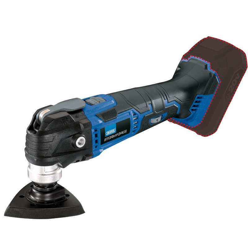 Draper Storm Force® ; 20V Oscillating Multi-Tool (Sold Bare) DRA-89482