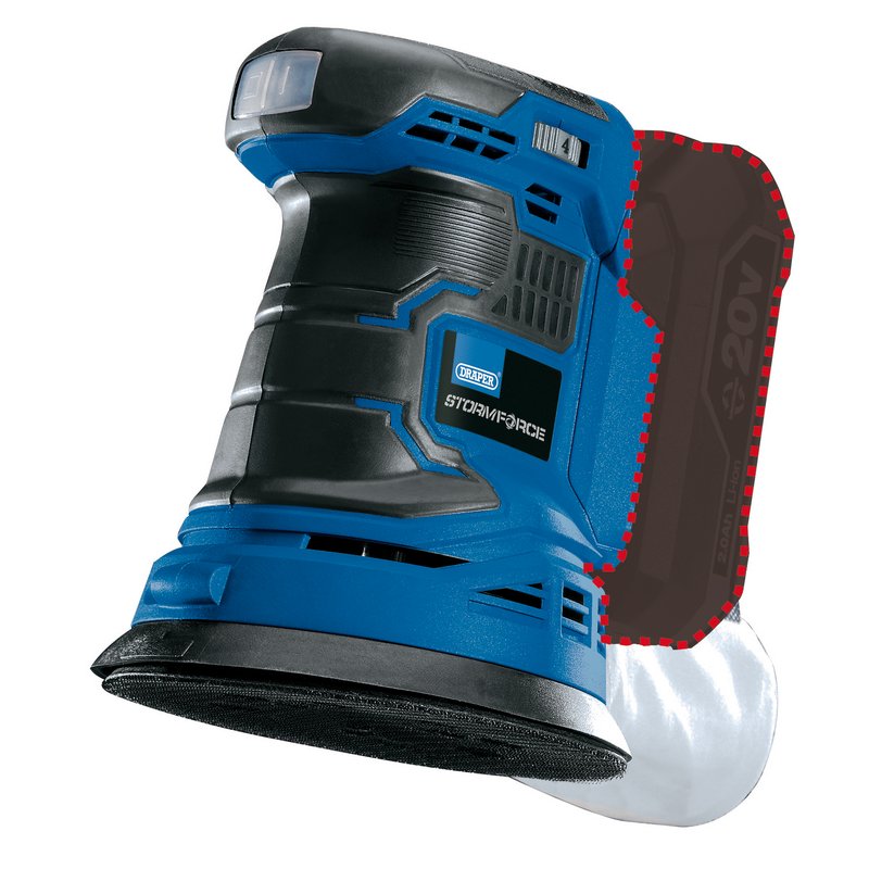 Draper Storm Force® ; 20V Random Orbit Sander (Sold Bare) DRA-89522