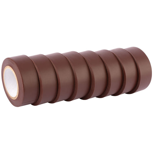 Draper Insulation Tape to BSEN60454/Type2, 10m x 19mm, Brown (Pack of 8) DRA-90085