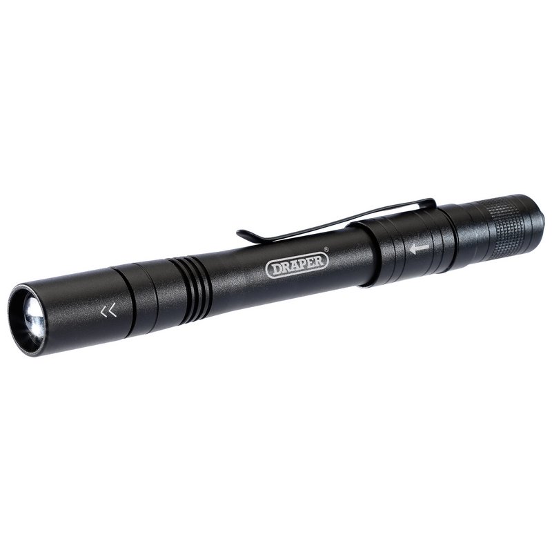 Draper LED Rechargeable Aluminium Penlight, 1W DRA-90099