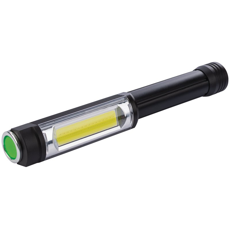 Draper COB LED Aluminium Worklight, 5W, 400 Lumens, 3 x AA Batteries Supplied DRA-90100