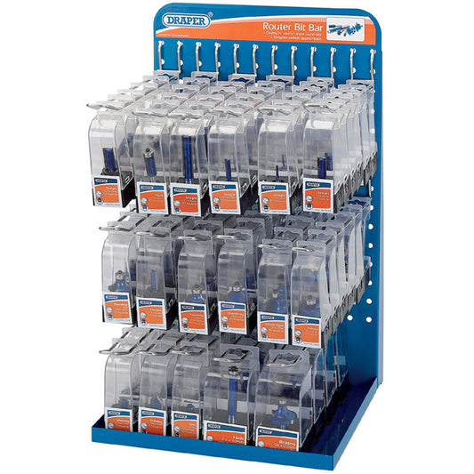 Draper Router Bit Dispenser Complete with 98 Assorted Router Bits DRA-90862