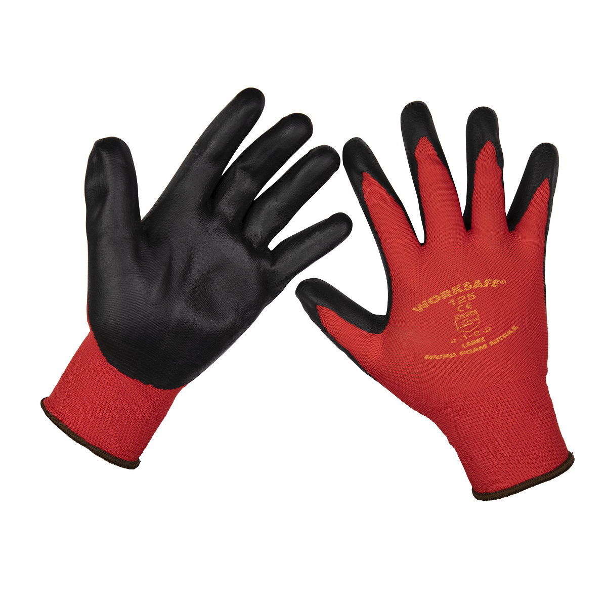 Sealey Nitrile Foam Gloves (Large) - Pack of 12 Pairs 9125L/12