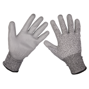 Sealey Anti-Cut PU Gloves (Cut Level C - Large) - Pair 9139L